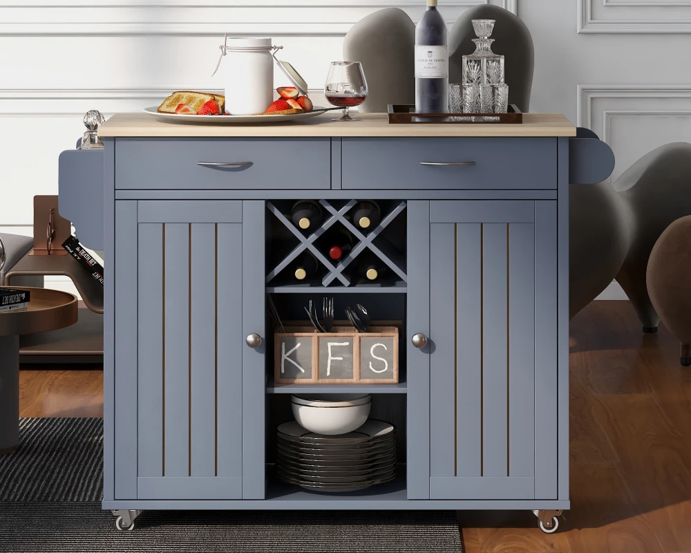 kitchen storage rolling cart